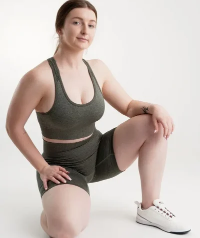 Thunder Pro Shorts dark green women’s activewear shorts