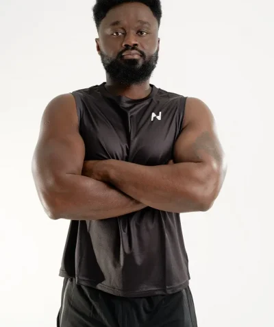 Counter Muscle Tank black men’s gym tank