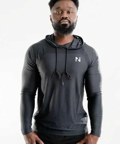 Elite Hoodie hague blue men’s activewear hoodie